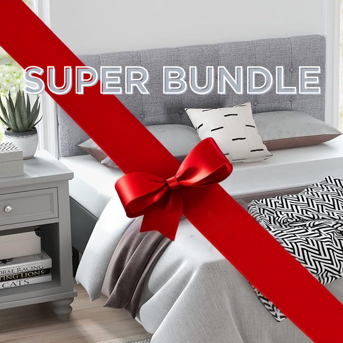 SUPER BUNDLE (Headboard + Topper) - Queen